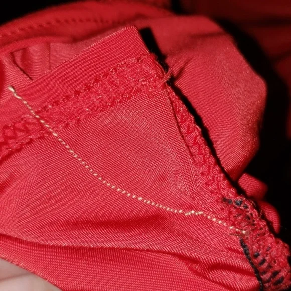 PLT Red Long Sleeve Bardot Ruched Bodycon Dress | Sz 8 - Picture 5 of 5